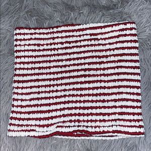 Red and White Striped Tube Top